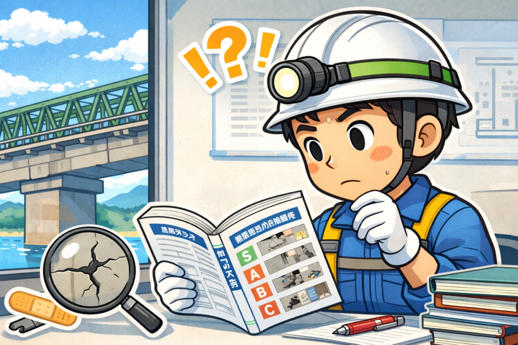 検査結果の判定をしている人