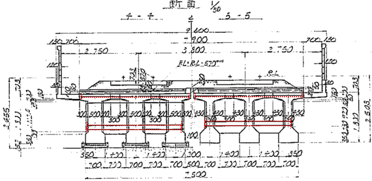 横締めのイメージ